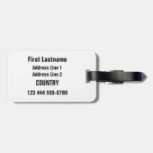 SCHACH-Gewohnheits-Gepäckanhänger Gepäckanhänger (Rückseite horizontal)