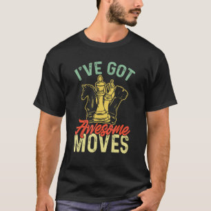 Schach-Grafik Männer Boys Schachtrainer Spieler 10 T-Shirt