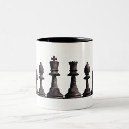 Schach-GrenzTasse Zweifarbige Tasse