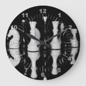 Schach Große Wanduhr (Vorderseite)