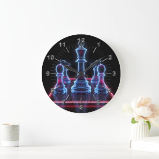 Schach Große Wanduhr