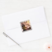 Schach-Großmeister-Stickers Quadratischer Aufkleber (Umschlag)