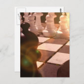 Schach-Großmeisterpostkarte Postkarte (Vorne/Hinten)