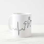 Schach Heartbeat Kaffeetasse (Vorderseite Links)