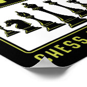Schach Heartbeat Schach Master Schach Club Poster (Ecke)