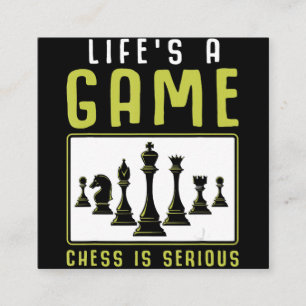Schach Heartbeat Schach Master Schach Club Quadratische Visitenkarte