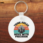 Schach Herz Pieces Strategie Spiel Liebe Passion Schlüsselanhänger (Rückseite)