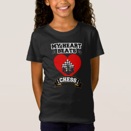 Schach Herz Pieces Strategie Spiel Liebe Passion T-Shirt