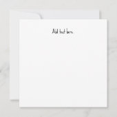 Schach Herzschlag Schachpartituren Einladung (Rückseite)