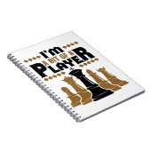 Schach Ich bin ein bisschen ein Spieler Notizblock (Rechte Seite)