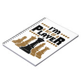 Schach Ich bin ein bisschen ein Spieler Notizblock (Linke Seite)