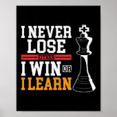 Schach ich nie verlieren, entweder gewinne ich ode poster (Vorne)