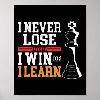 Schach ich nie verlieren, entweder gewinne ich ode poster