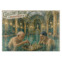 Schach in den Gellert-Bädern Budapest Ungarn