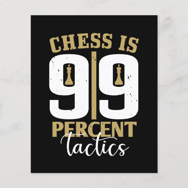 Schach ist 99 Prozent Taktik (Vorderseite)