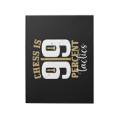 Schach ist 99 Prozent Taktik Notizblock (Rotiert)