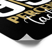 Schach ist 99 Prozent Taktik Poster (Ecke)