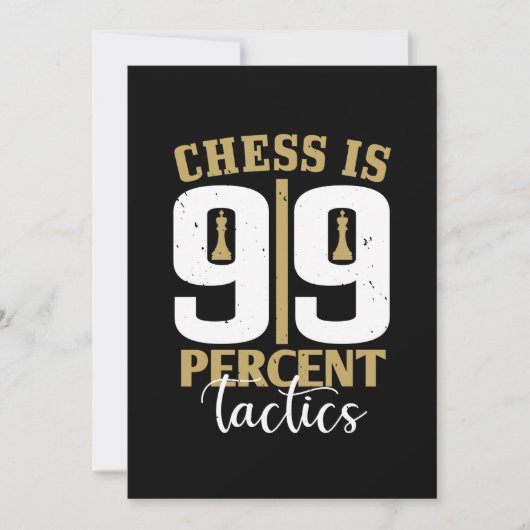 Schach ist 99 Prozent Taktik Save The Date (Vorderseite)