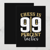 Schach ist 99 Prozent Taktik Save The Date (Vorne/Hinten)