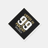 Schach ist 99 Prozent Taktik Serviette (Ecke)