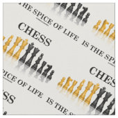 Schach ist das Gewürz des Stoff (Nahaufnahme)