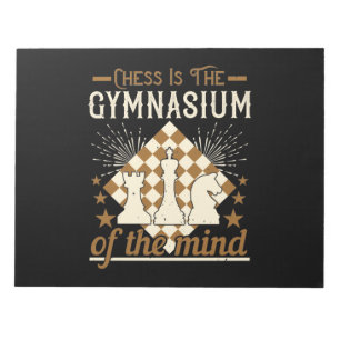 Schach ist das Gymnasium des Geistes Notizblock