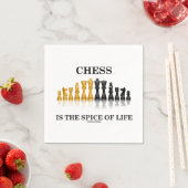Schach ist der Gewürz des Schach-Set Stückchen Spa Serviette (Beispiel)