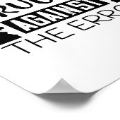 Schach ist der Kampf gegen den Fehler Poster (Ecke)