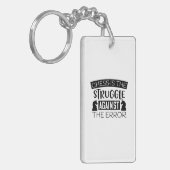 Schach ist der Kampf gegen den Fehler Schlüsselanhänger (Vorderseite links)