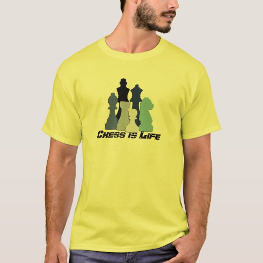 Schach ist der T - Shirt des Lebens (Vorderseite)