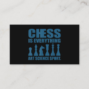 Schach Ist Kunst Wissenschaft Sport Geschenk Fraue Visitenkarte