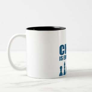 Schach Ist Kunst Wissenschaft Sport Geschenk Fraue Zweifarbige Tasse