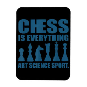 Schach ist Kunst Wissenschaft Sportgeschenk Frauen Magnet