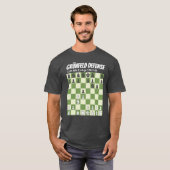 Schach ist Leben - Grünfeld-Verteidigung T-Shirt (Vorne ganz)