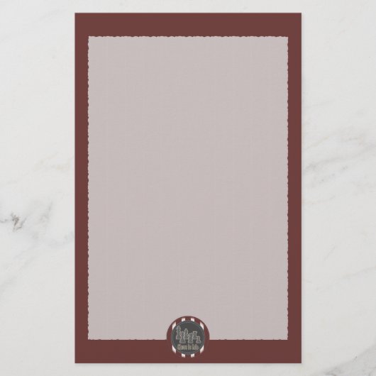 Schach ist Leben rot Briefpapier (Vorderseite)