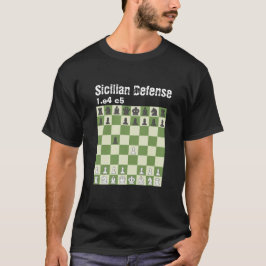Schach ist Leben - sizilianische Verteidigung T-Shirt