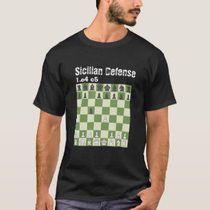 Schach ist Leben - sizilianische Verteidigung T-Shirt