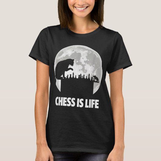 Schach ist Life Funny Player Master Schach T-Shirt (Vorderseite)