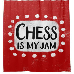Schach ist mein Jam Duschvorhang