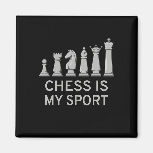 Schach ist mein Sport Magnet (Vorne)