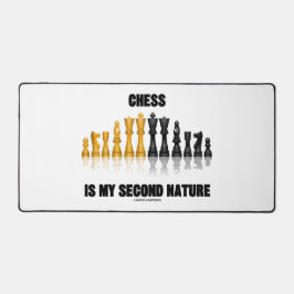 Schach ist mein zweites, reflektierendes Schach-Se Schreibtischunterlage