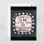 Schach ist meine kleine Postkarte (Vorne/Hinten)