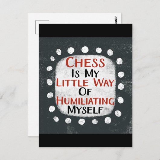 Schach ist meine kleine Postkarte (Vorne/Hinten)