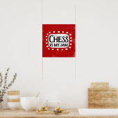 Schach ist meine Marmelade Poster Wall Art (Küche)