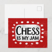 Schach ist meine Postkarte (Vorne/Hinten)