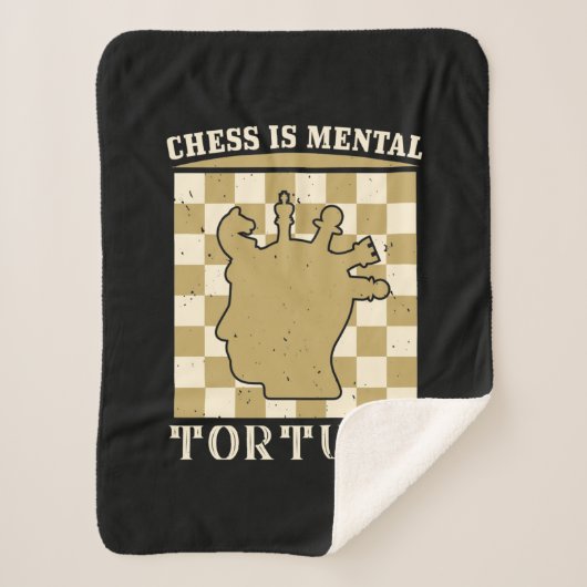 Schach ist mentale Folter Sherpadecke (Vorderseite)