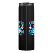 Schach ist Schnee viel Spaß - Winterurlaub Schneem Thermosbecher (Rückseite)