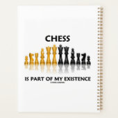 Schach ist Teil meiner Existenz reflektierendes Sc Planer (Rückseite)