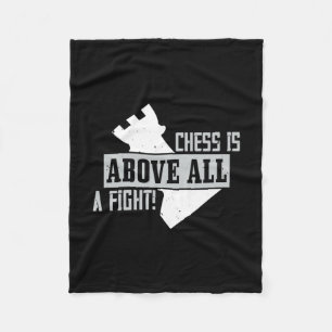 Schach ist vor allem ein Kampf! Fleecedecke