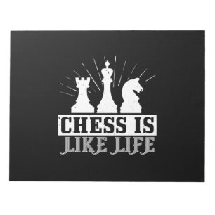 Schach ist wie das Leben Notizblock